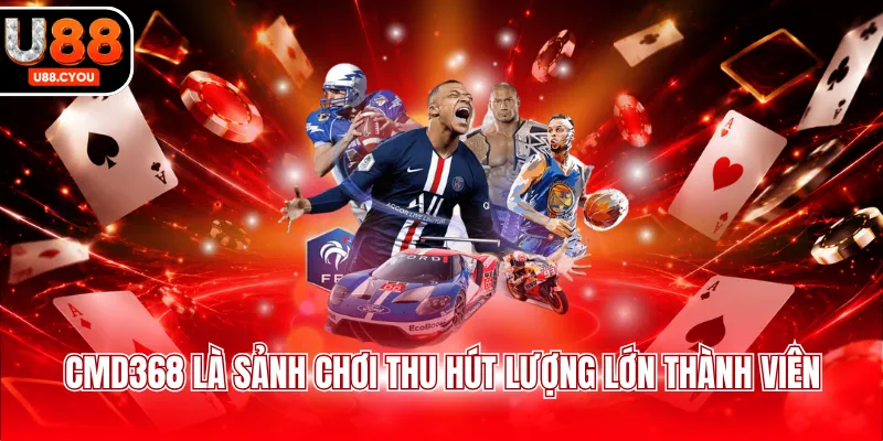 CMD368 là sảnh chơi thu hút lượng lớn thành viên