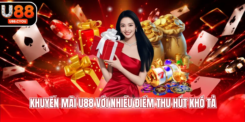 Khuyến mãi U88 với nhiều điểm thu hút khó tả