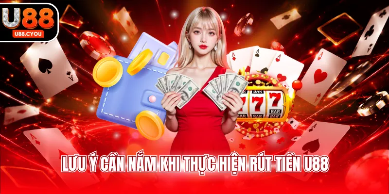 Lưu ý cần nắm khi thực hiện rút tiền U88